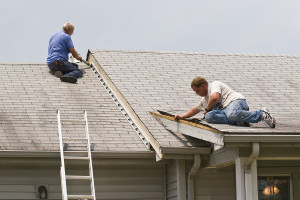 Contractors Repairing Home