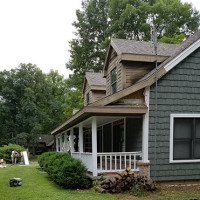 Siding and porch in progress toledo home improvement contractor