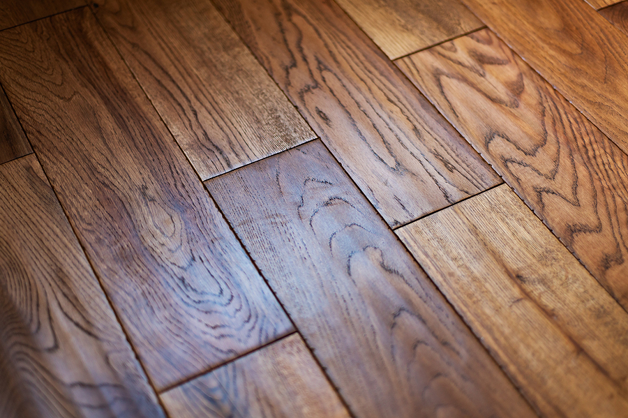 New flooring in the house. Beautiful golden hand-scraped oiled European oak brushed for added texture and fine definition of wood grain.